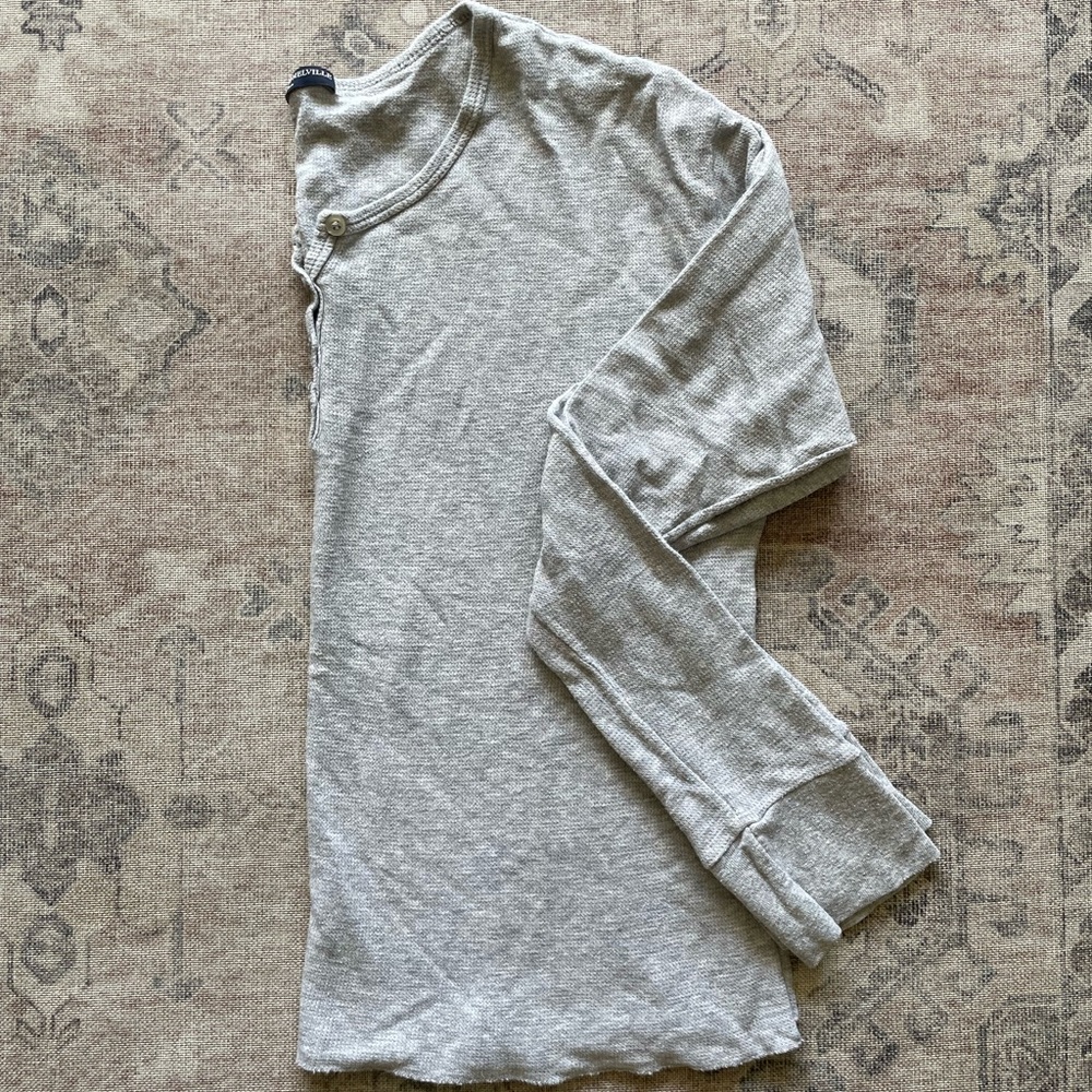 Brandy Melville Flannel Grey Top